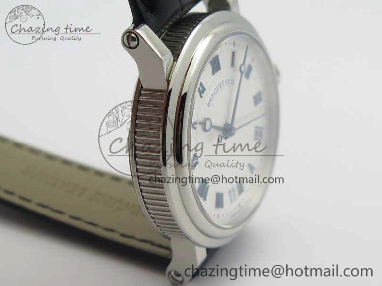 MoistureWicking Marine 5222 SS HGF 1:1 Best Edition White Dial On Leather Strap Asian Cal.517GG (Free Rubber Strap) 5359