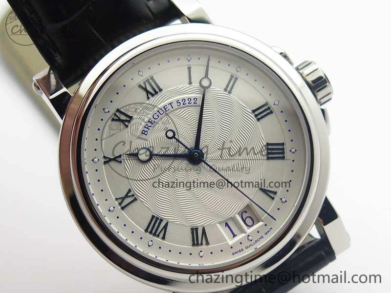 MoistureWicking Marine 5222 SS HGF 1:1 Best Edition White Dial On Leather Strap Asian Cal.517GG (Free Rubber Strap) 5359