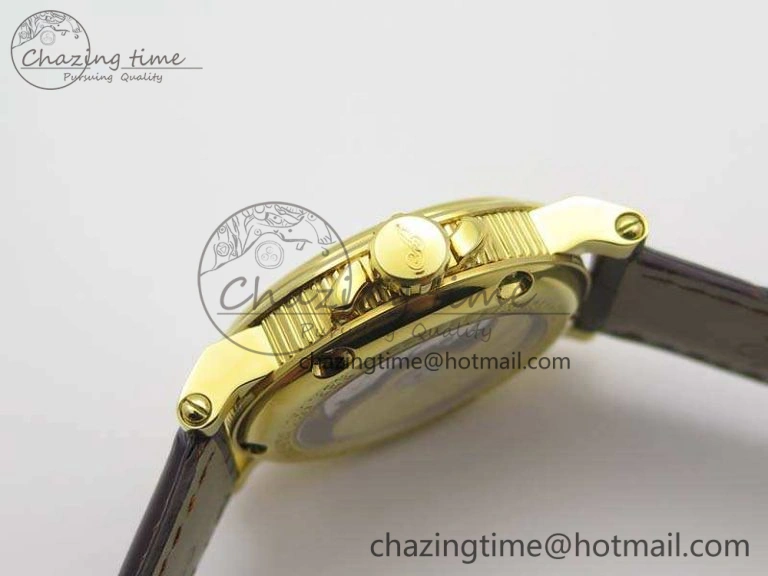 Marine 5222 YG HGF 1:1 Best Edition White Dial On Leather Strap Asian Cal.517GG (Free Rubber Strap) SoftTouch 5360