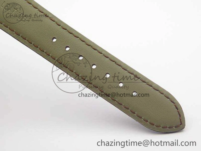 Marine 5222 YG HGF 1:1 Best Edition White Dial On Leather Strap Asian Cal.517GG (Free Rubber Strap) SoftTouch 5360