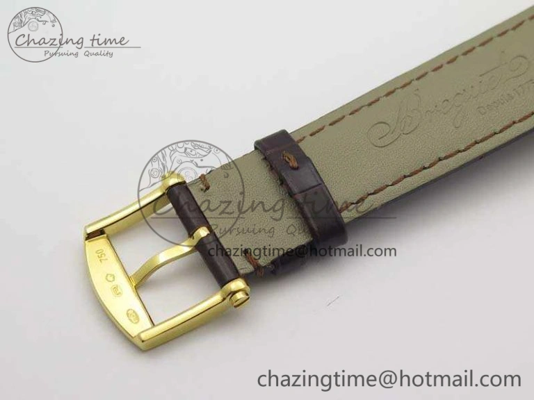 Marine 5222 YG HGF 1:1 Best Edition White Dial On Leather Strap Asian Cal.517GG (Free Rubber Strap) SoftTouch 5360