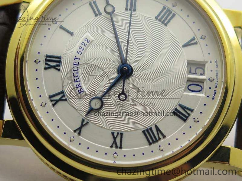Marine 5222 YG HGF 1:1 Best Edition White Dial On Leather Strap Asian Cal.517GG (Free Rubber Strap) SoftTouch 5360
