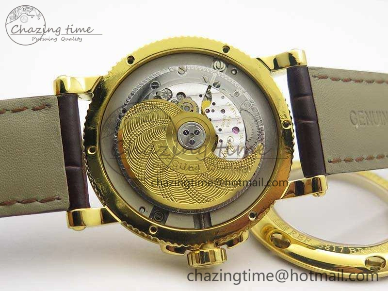 Marine 5222 YG HGF 1:1 Best Edition White Dial On Leather Strap Asian Cal.517GG (Free Rubber Strap) SoftTouch 5360