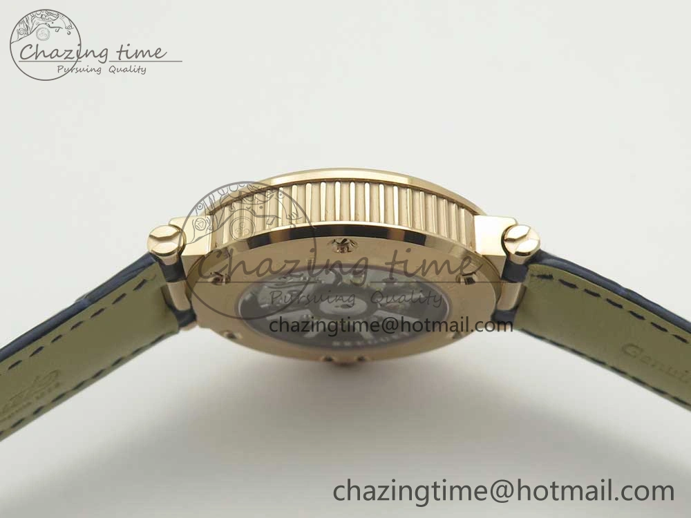 Marine 5517 RG V9F 1:1 Best Edition Blue Dial on Blue Leather Strap A23J AllSeason 5343