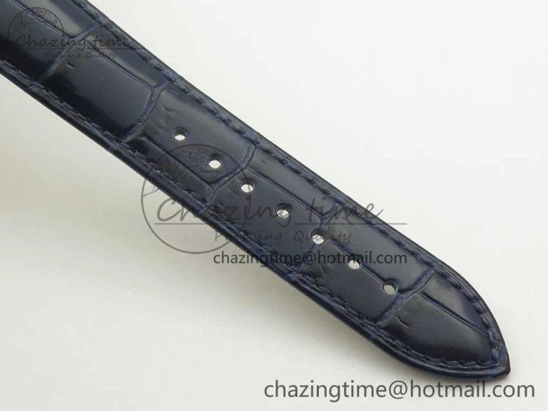 Marine 5517 RG V9F 1:1 Best Edition Blue Dial on Blue Leather Strap A23J AllSeason 5343