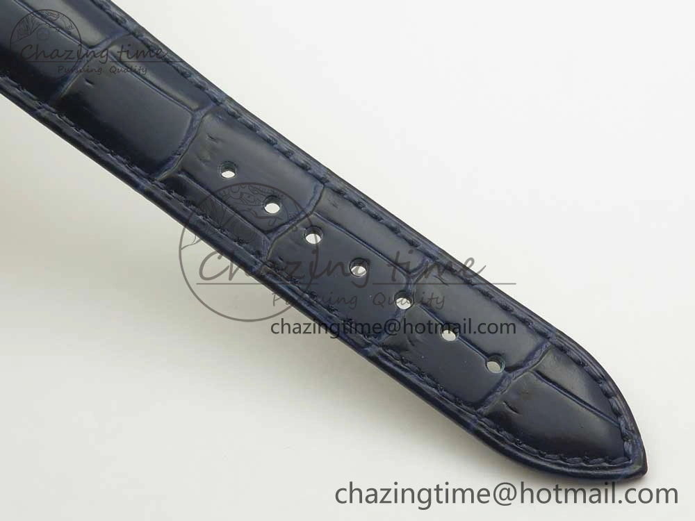 Marine 5517 RG V9F 1:1 Best Edition Blue Dial on Blue Leather Strap A23J AllSeason 5343