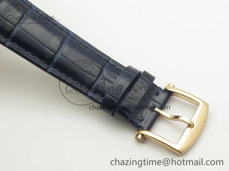 Marine 5517 RG V9F 1:1 Best Edition Blue Dial on Blue Leather Strap A23J AllSeason 5343