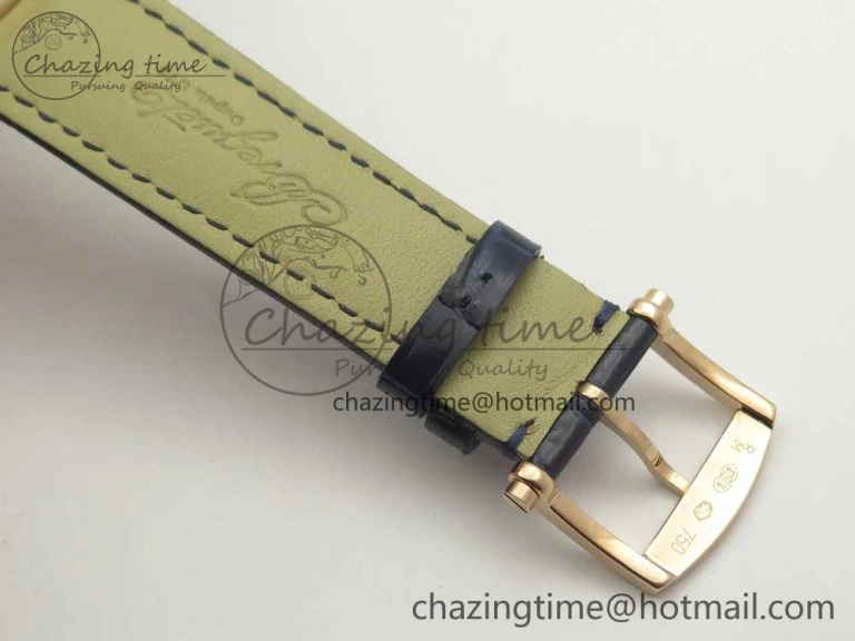 Marine 5517 RG V9F 1:1 Best Edition Blue Dial on Blue Leather Strap A23J AllSeason 5343