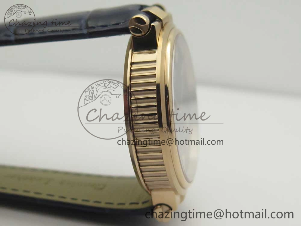 Marine 5517 RG V9F 1:1 Best Edition Blue Dial on Blue Leather Strap A23J AllSeason 5343