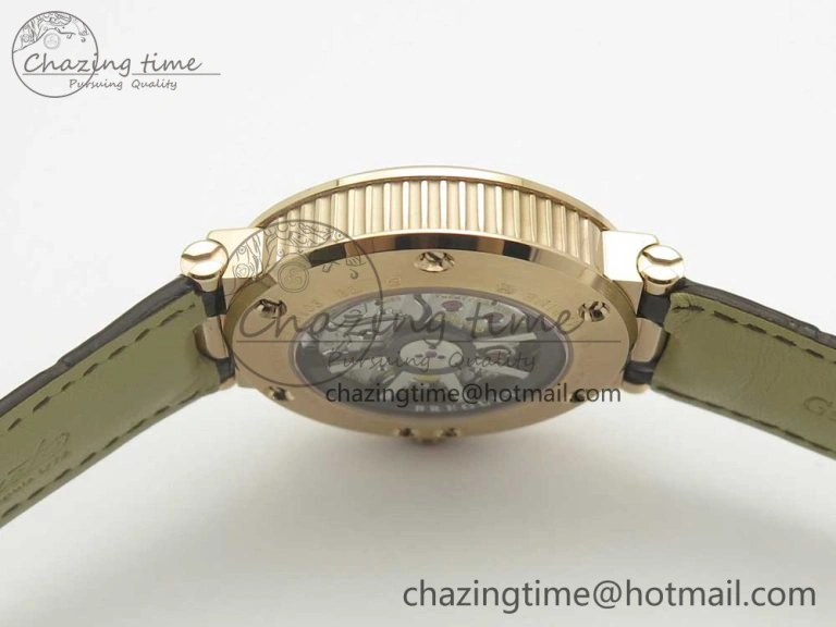 Marine 5517 RG V9F 1:1 Best Edition Gold Textured Dial on Brown Leather Strap A23J MoistureWicking 5344