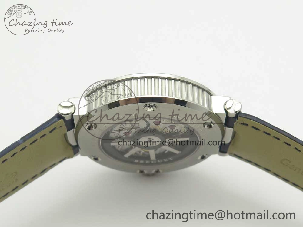 Resilient Marine 5517 SS V9F 1:1 Best Edition Blue Dial on Blue Leather Strap A23J 5345