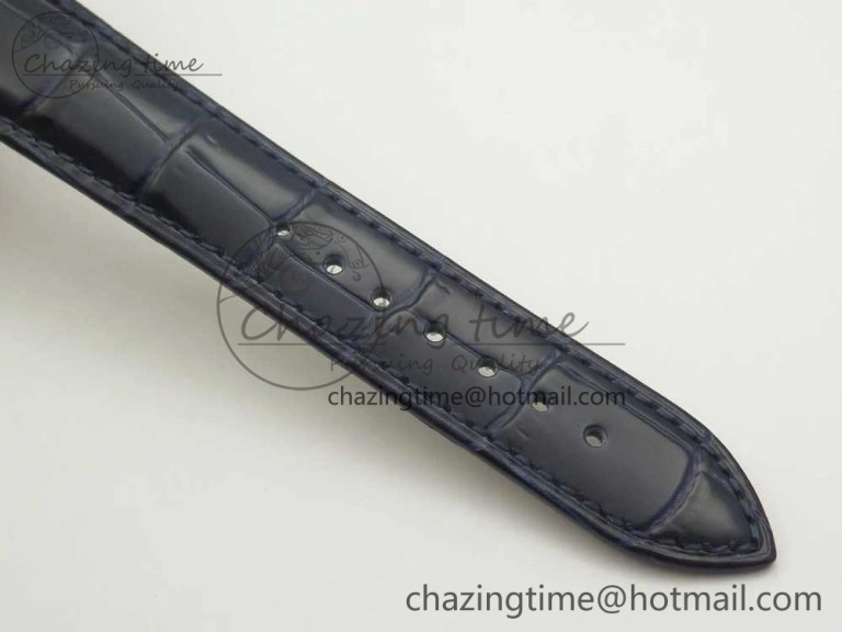 Resilient Marine 5517 SS V9F 1:1 Best Edition Blue Dial on Blue Leather Strap A23J 5345