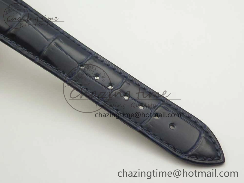 Resilient Marine 5517 SS V9F 1:1 Best Edition Blue Dial on Blue Leather Strap A23J 5345