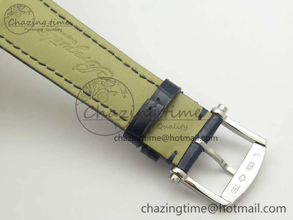 Resilient Marine 5517 SS V9F 1:1 Best Edition Blue Dial on Blue Leather Strap A23J 5345