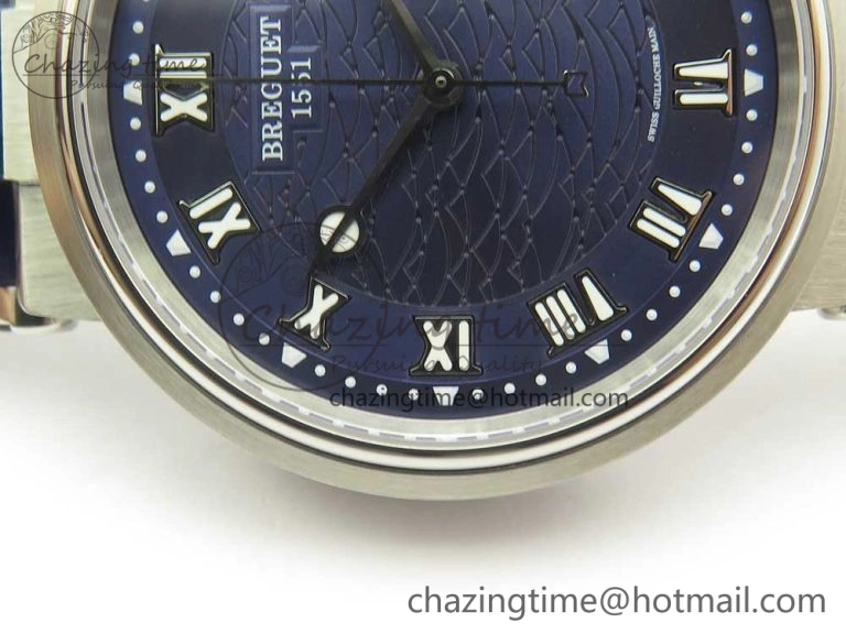 Resilient Marine 5517 SS V9F 1:1 Best Edition Blue Dial on Blue Leather Strap A23J 5345