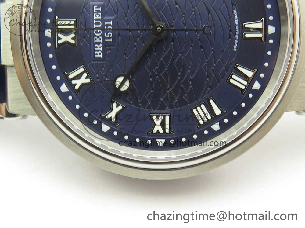 Resilient Marine 5517 SS V9F 1:1 Best Edition Blue Dial on Blue Leather Strap A23J 5345