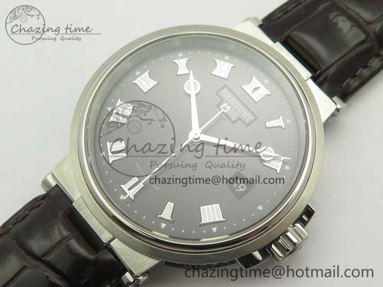 SmartChoice Marine 5517 SS V9F 1:1 Best Edition Brown Dial on Brown Leather Strap A23J 5346