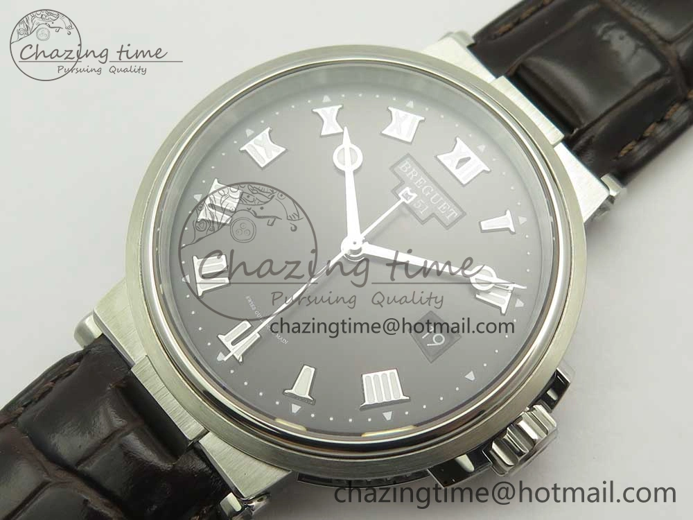 SmartChoice Marine 5517 SS V9F 1:1 Best Edition Brown Dial on Brown Leather Strap A23J 5346