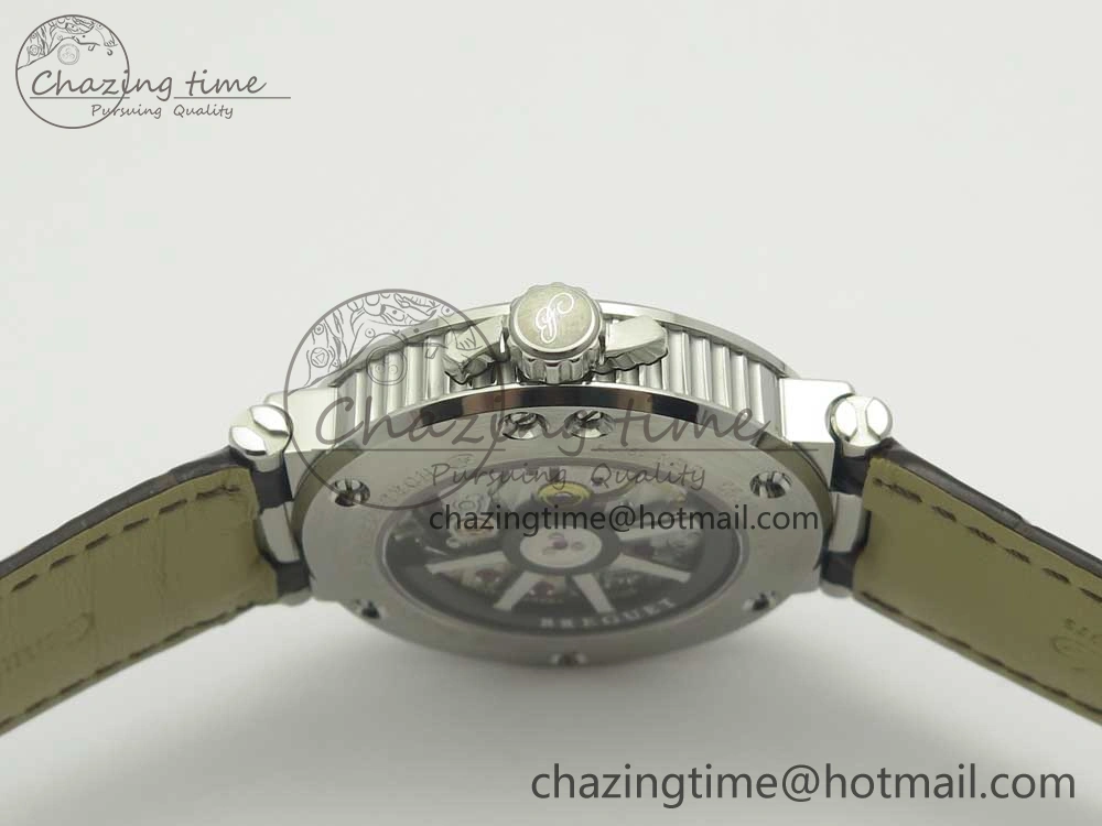 SmartChoice Marine 5517 SS V9F 1:1 Best Edition Brown Dial on Brown Leather Strap A23J 5346