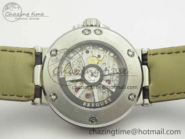 SmartChoice Marine 5517 SS V9F 1:1 Best Edition Brown Dial on Brown Leather Strap A23J 5346