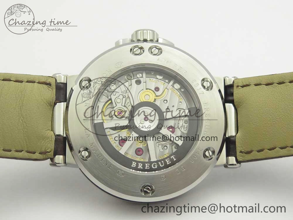 SmartChoice Marine 5517 SS V9F 1:1 Best Edition Brown Dial on Brown Leather Strap A23J 5346