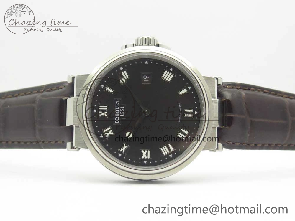 SmartChoice Marine 5517 SS V9F 1:1 Best Edition Brown Dial on Brown Leather Strap A23J 5346