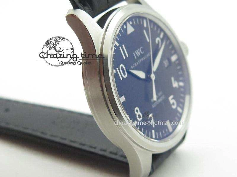 Unisex Mark XVI 1:1 Best Edition MK Maker SS Black Dial A2892 On Black Leather Strap 7371