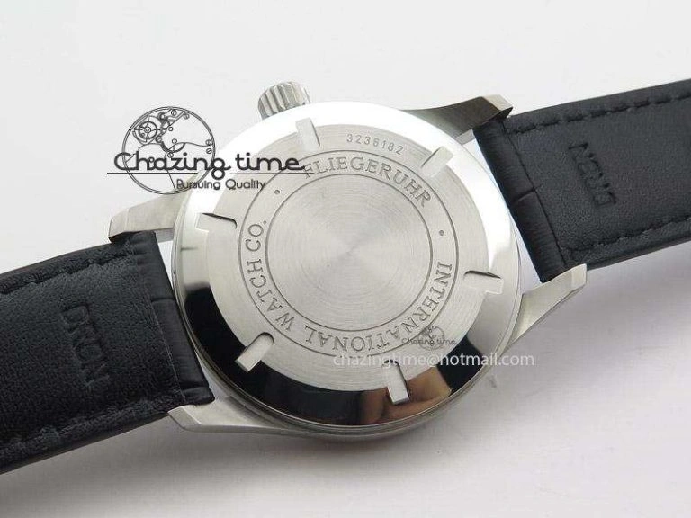 Unisex Mark XVI 1:1 Best Edition MK Maker SS Black Dial A2892 On Black Leather Strap 7371
