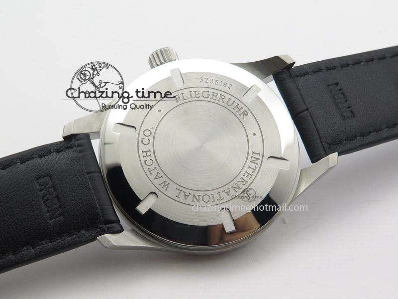 Unisex Mark XVI 1:1 Best Edition MK Maker SS Black Dial A2892 On Black Leather Strap 7371