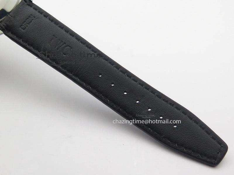 Unisex Mark XVI 1:1 Best Edition MK Maker SS Black Dial A2892 On Black Leather Strap 7371