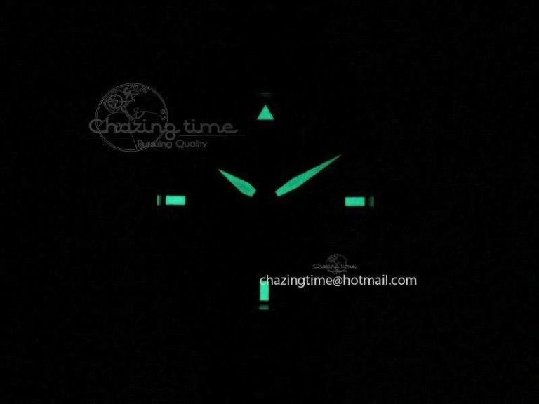 Mark XVII 1:1 MK Maker Best Edition SS Black Dial On Black Leather Strap A Youthful 7372