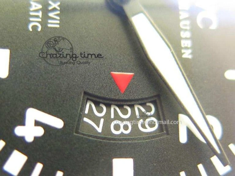Mark XVII 1:1 MK Maker Best Edition SS Black Dial On Black Leather Strap A Youthful 7372
