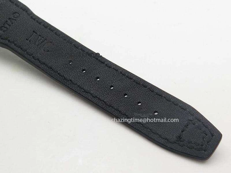 Mark XVII 1:1 MK Maker Best Edition SS Black Dial On Black Leather Strap A Youthful 7372