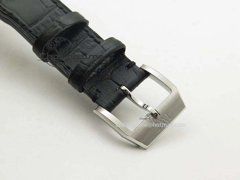 Mark XVII 1:1 MK Maker Best Edition SS Black Dial On Black Leather Strap A Youthful 7372