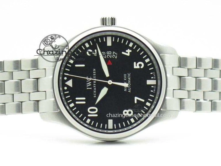 SportInspired Mark XVII 1:1 MK Maker Best Edition SS Black Dial On SS Bracelet A 7375