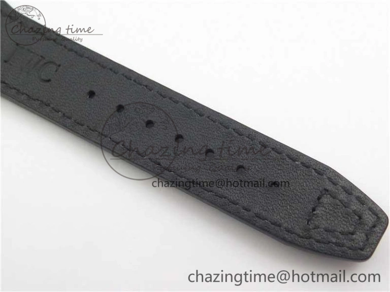 Mark XVII IW326501 FKF 1:1 Best Edition Black Dial on Black Leather Strap Thermal 7131