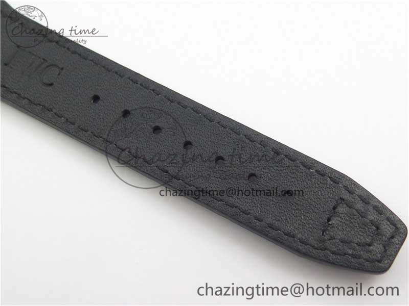Mark XVII IW326501 FKF 1:1 Best Edition Black Dial on Black Leather Strap Thermal 7131
