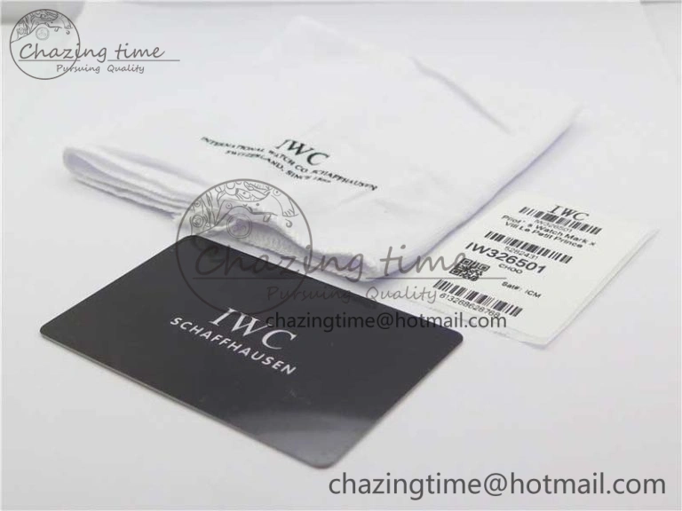 Mark XVII IW326501 FKF 1:1 Best Edition Black Dial on Black Leather Strap Thermal 7131