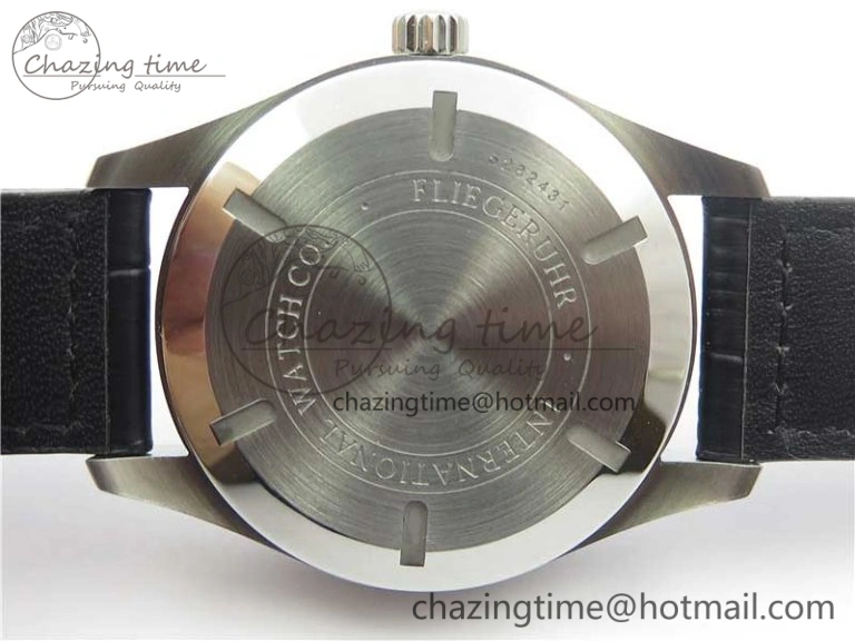 Mark XVII IW326501 FKF 1:1 Best Edition Black Dial on Black Leather Strap Thermal 7131