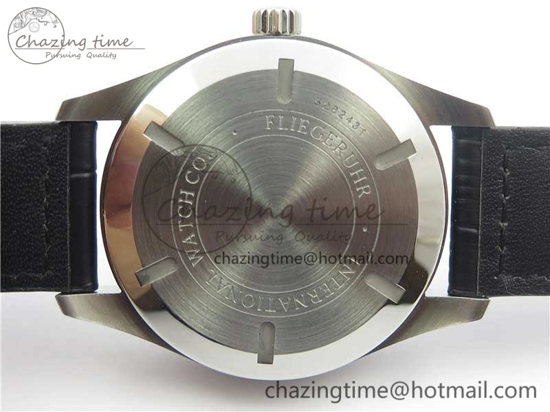 Mark XVII IW326501 FKF 1:1 Best Edition Black Dial on Black Leather Strap Thermal 7131