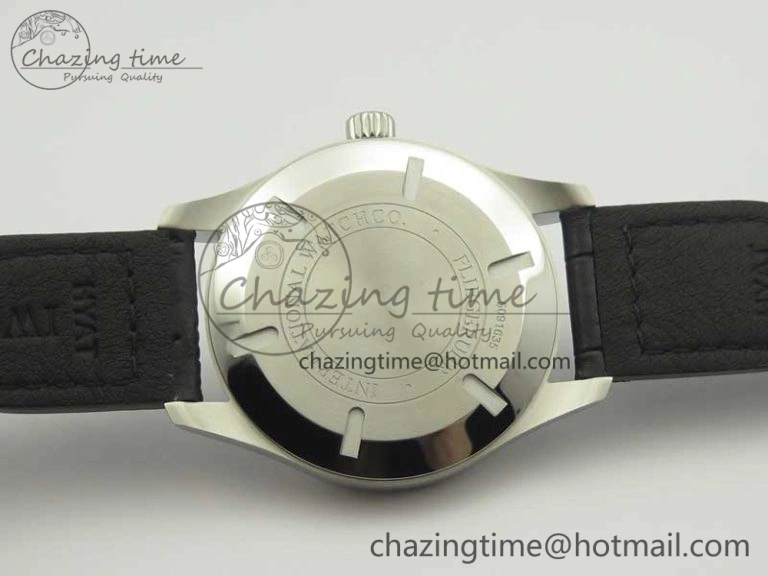 Mark XVII IW326501 MKS 1:1 Best Edition Black Dial On Black Leather Strap MIYOTA 9015 V FreshLook 7208