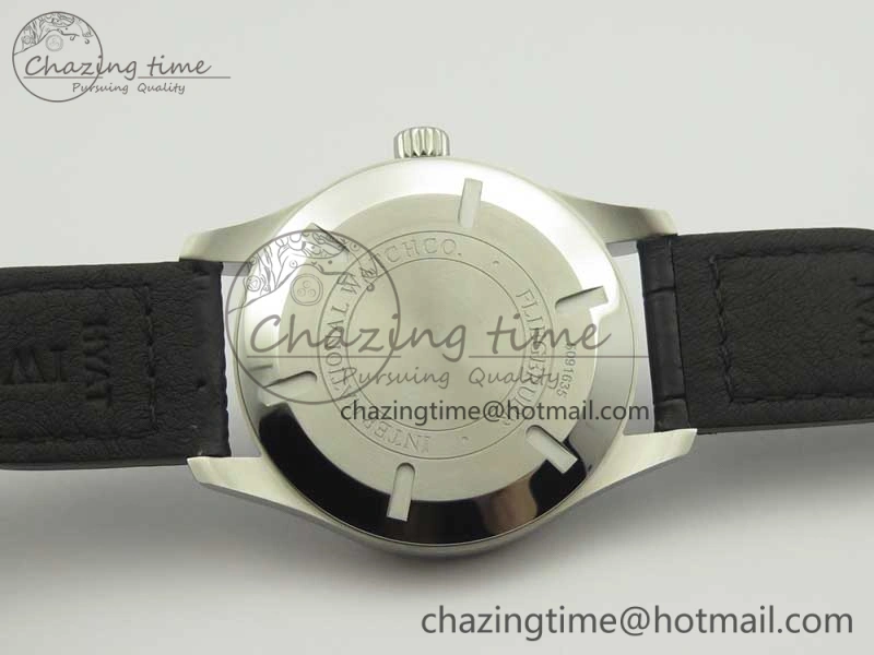 Mark XVII IW326501 MKS 1:1 Best Edition Black Dial On Black Leather Strap MIYOTA 9015 V FreshLook 7208
