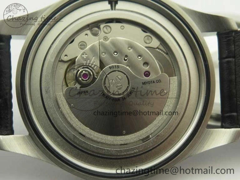 Mark XVII IW326501 MKS 1:1 Best Edition Black Dial On Black Leather Strap MIYOTA 9015 V FreshLook 7208