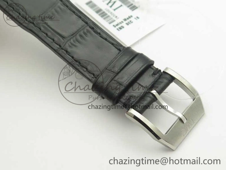 Mark XVII IW326501 MKS 1:1 Best Edition Black Dial On Black Leather Strap MIYOTA 9015 V FreshLook 7208