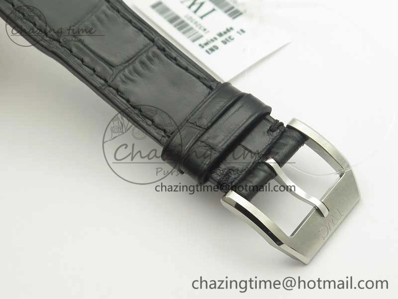 Mark XVII IW326501 MKS 1:1 Best Edition Black Dial On Black Leather Strap MIYOTA 9015 V FreshLook 7208