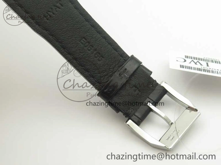 Mark XVII IW326501 MKS 1:1 Best Edition Black Dial On Black Leather Strap MIYOTA 9015 V FreshLook 7208
