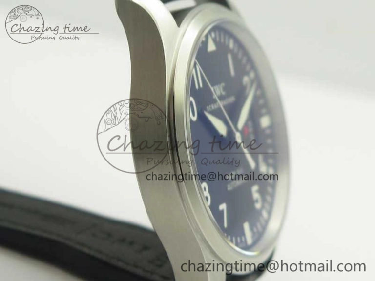 Mark XVII IW326501 MKS 1:1 Best Edition Black Dial On Black Leather Strap MIYOTA 9015 V FreshLook 7208