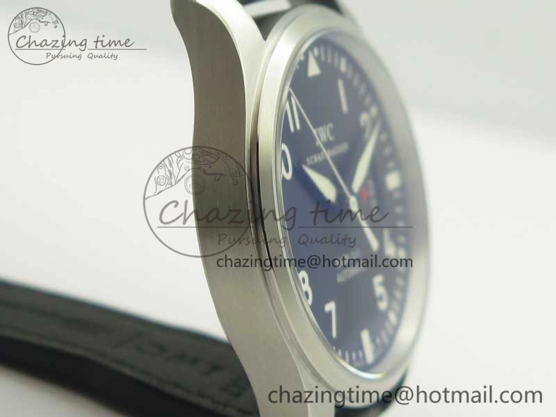 Mark XVII IW326501 MKS 1:1 Best Edition Black Dial On Black Leather Strap MIYOTA 9015 V FreshLook 7208