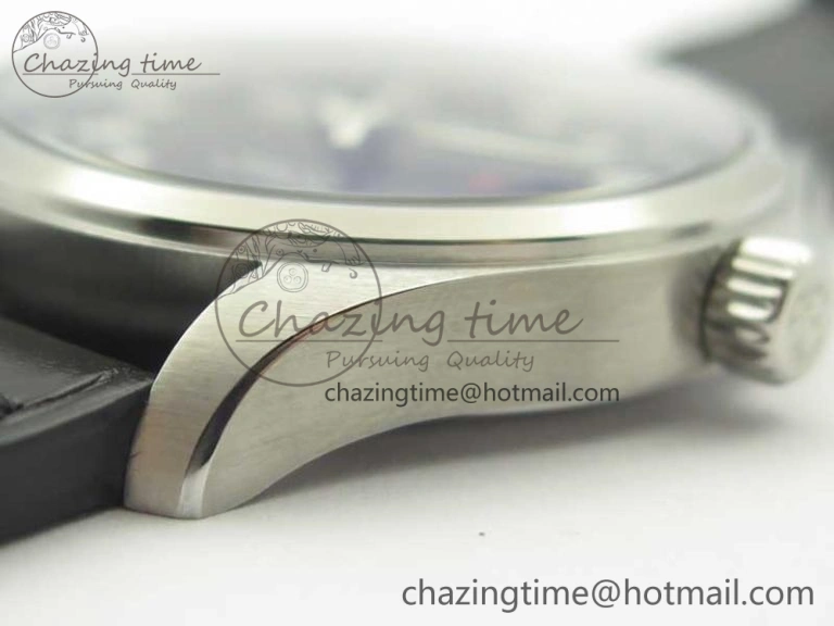 Mark XVII IW326501 MKS 1:1 Best Edition Black Dial On Black Leather Strap MIYOTA 9015 V FreshLook 7208