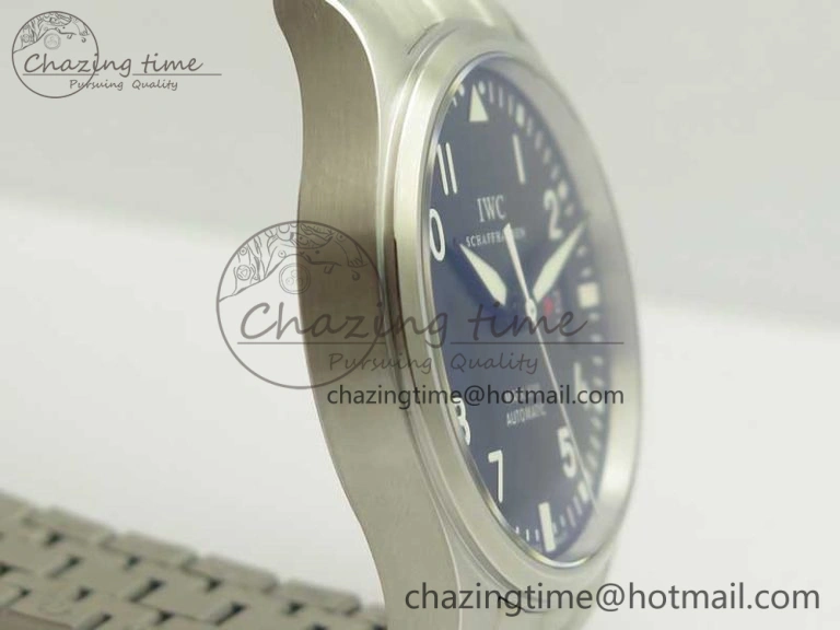 Chic Mark XVII IW326504 MKS 1:1 Best Edition Black Dial On SS Bracelet MIYOTA 9015 V 7210